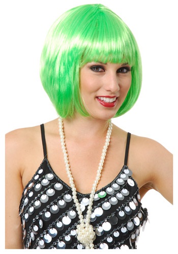 Short Green Munchkin Wig