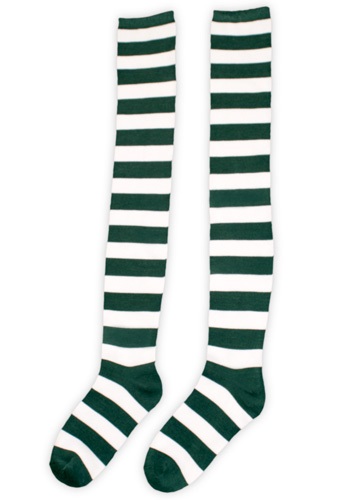 White and Green Munchkin Socks