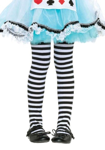 Girls Striped Witch Tights