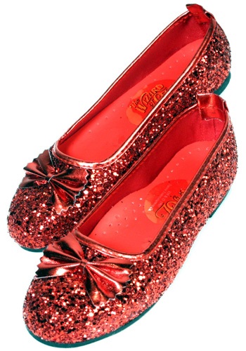 Ruby Red Girls Slippers